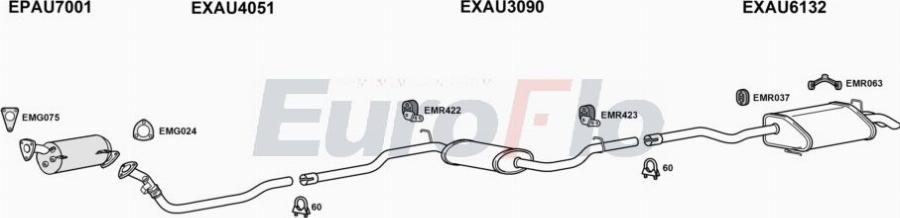 EuroFlo AUA420D 3004A00 - Impianto gas scarico autozon.pro