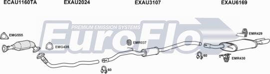 EuroFlo AUA420D 2032A - Impianto gas scarico autozon.pro