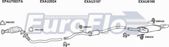 EuroFlo AUA420D 2032B - Impianto gas scarico autozon.pro