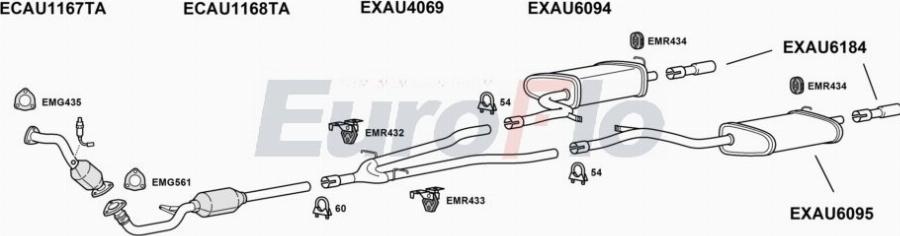 EuroFlo AUA630D 2001A00 - Impianto gas scarico autozon.pro