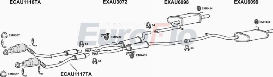 EuroFlo AUA632 2004A00 - Impianto gas scarico autozon.pro