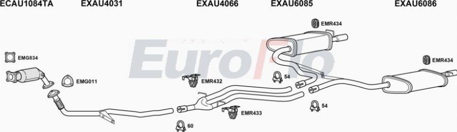 EuroFlo AUA620 2008A00 - Impianto gas scarico autozon.pro