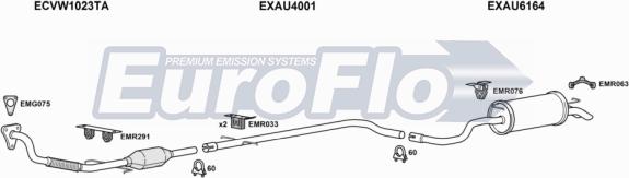 EuroFlo VWGOL19D 1015C - Impianto gas scarico autozon.pro