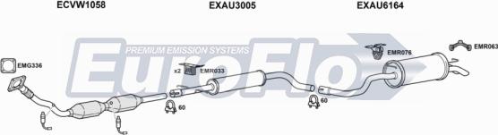 EuroFlo AUA318 1004E - Impianto gas scarico autozon.pro