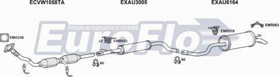 EuroFlo AUA318 1004G - Impianto gas scarico autozon.pro