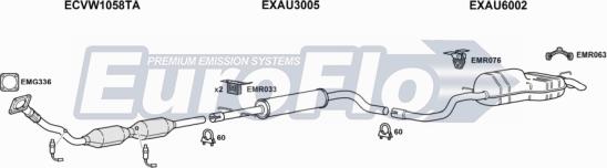 EuroFlo AUA318 1004H - Impianto gas scarico autozon.pro