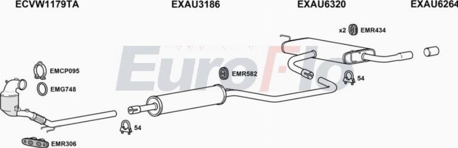 EuroFlo AUA312 1009B - Impianto gas scarico autozon.pro