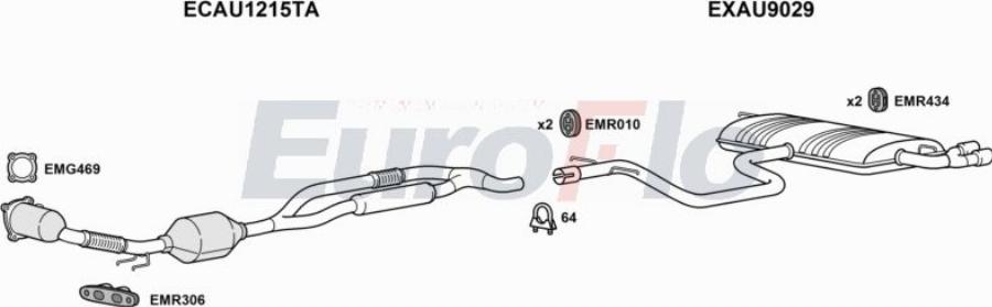 EuroFlo AUTT18 4018 - Impianto gas scarico autozon.pro