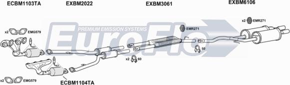 EuroFlo BM54544 2001 - Impianto gas scarico autozon.pro