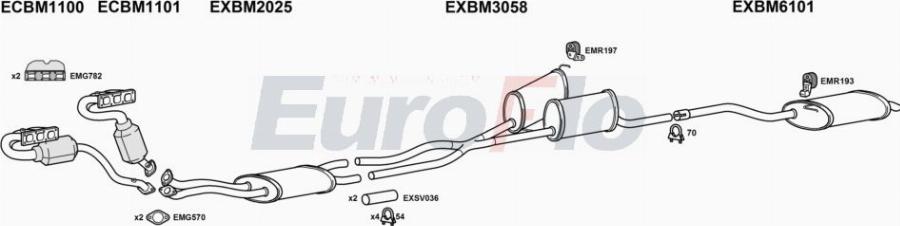 EuroFlo BM53030 2008A00 - Impianto gas scarico autozon.pro