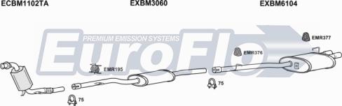 EuroFlo BM53030D 3001A - Impianto gas scarico autozon.pro