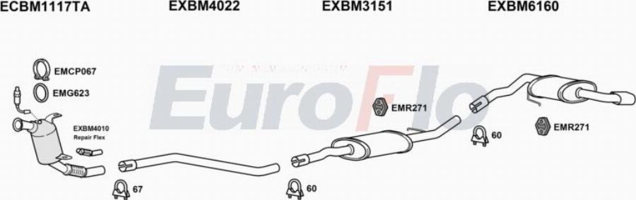 EuroFlo BM12020D 1004A00 - Impianto gas scarico autozon.pro