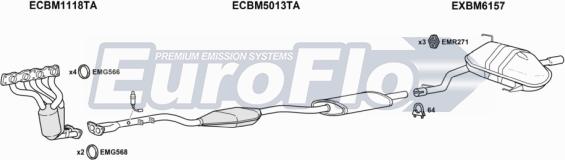 EuroFlo BM12020 1008 - Impianto gas scarico autozon.pro