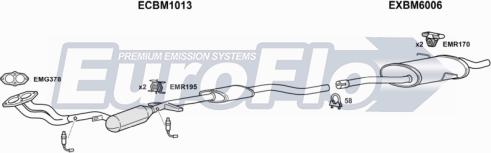 EuroFlo BM31819 4004B - Impianto gas scarico autozon.pro