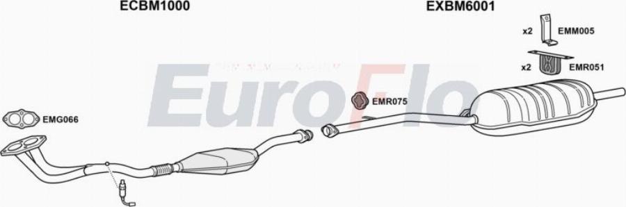 EuroFlo BM31818 2015A00 - Impianto gas scarico autozon.pro