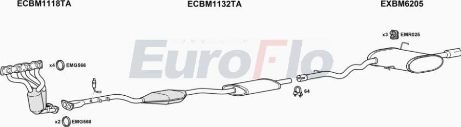 EuroFlo BM32020 5011B - Impianto gas scarico autozon.pro