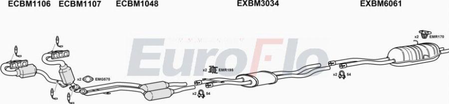 EuroFlo BM33030 3001A00 - Impianto gas scarico autozon.pro