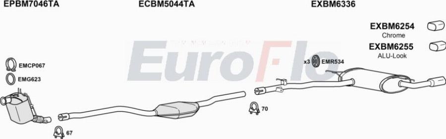 EuroFlo BMX420D 3001 - Impianto gas scarico autozon.pro