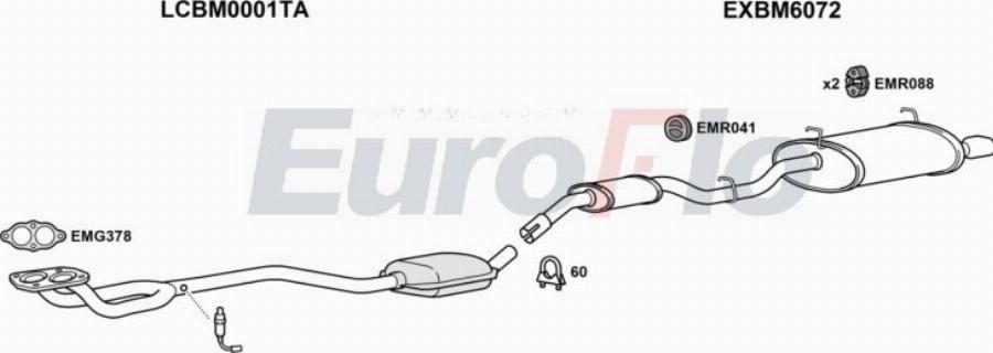 EuroFlo BMZ318 0500LHD - Impianto gas scarico autozon.pro