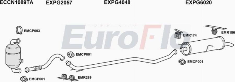 EuroFlo CNC416D 1004A00 - Impianto gas scarico autozon.pro