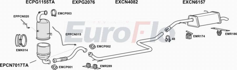 EuroFlo CNDS416D 1005 - Impianto gas scarico autozon.pro