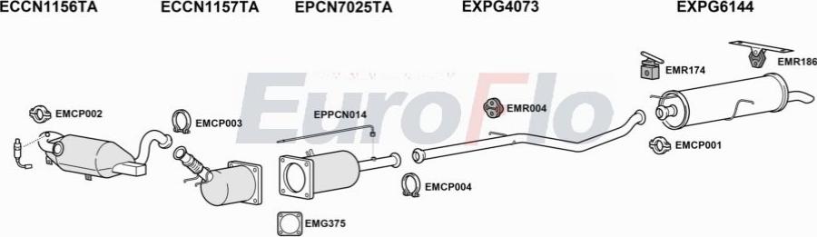 EuroFlo CNC420D 1001C - Impianto gas scarico autozon.pro