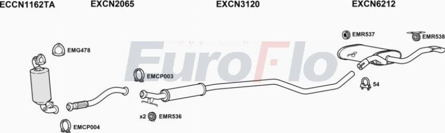 EuroFlo CNC4PI16 6026 - Impianto gas scarico autozon.pro