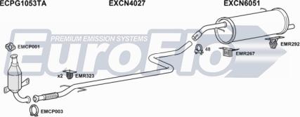 EuroFlo CNC314D 1001A - Impianto gas scarico autozon.pro