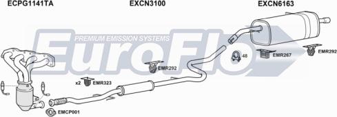 EuroFlo CNDS316 1001B - Impianto gas scarico autozon.pro