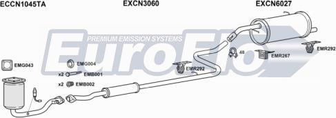 EuroFlo CNC214 1001A - Impianto gas scarico autozon.pro