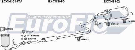 EuroFlo CNC214 1001B - Impianto gas scarico autozon.pro