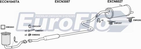 EuroFlo CNC214 1001C - Impianto gas scarico autozon.pro