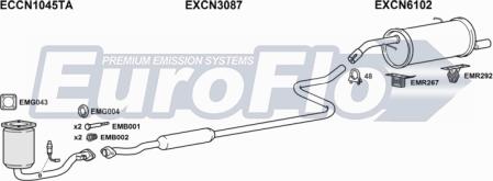 EuroFlo CNC214 1001D - Impianto gas scarico autozon.pro