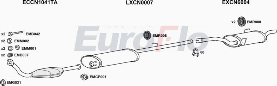 EuroFlo PGEXP19D 0704LHD - Impianto gas scarico autozon.pro