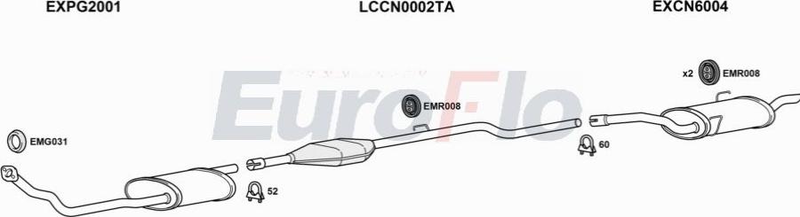 EuroFlo PGEXP19D 0706LHD - Impianto gas scarico autozon.pro