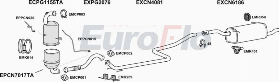 EuroFlo CNDS516D 1004 - Impianto gas scarico autozon.pro