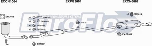 EuroFlo CNSAX16 1011A - Impianto gas scarico autozon.pro