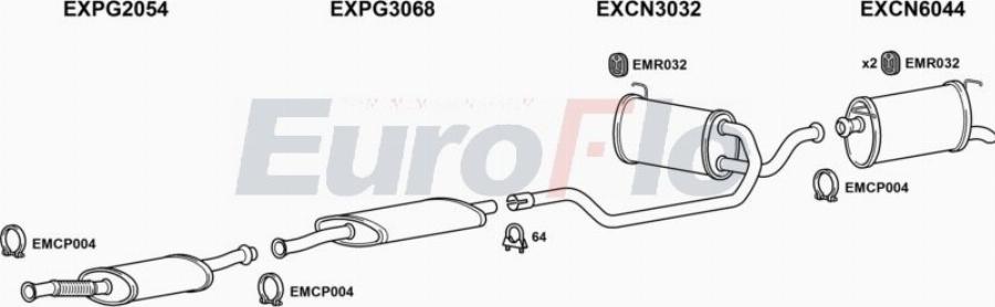 EuroFlo CNXM25D 1001A00 - Impianto gas scarico autozon.pro