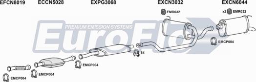 EuroFlo CNXM25D 1001B - Impianto gas scarico autozon.pro