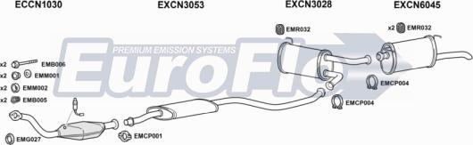 EuroFlo CNXM20 3004 - Impianto gas scarico autozon.pro