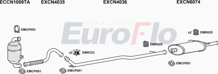 EuroFlo CNXSAP16D 6004A00 - Impianto gas scarico autozon.pro