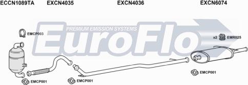 EuroFlo CNXSAP16D 6004A - Impianto gas scarico autozon.pro