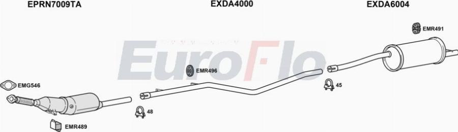 EuroFlo DADUS15D 3001A00 - Impianto gas scarico autozon.pro