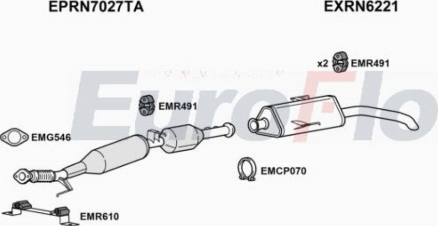 EuroFlo DNNV423D 9019 - Impianto gas scarico autozon.pro