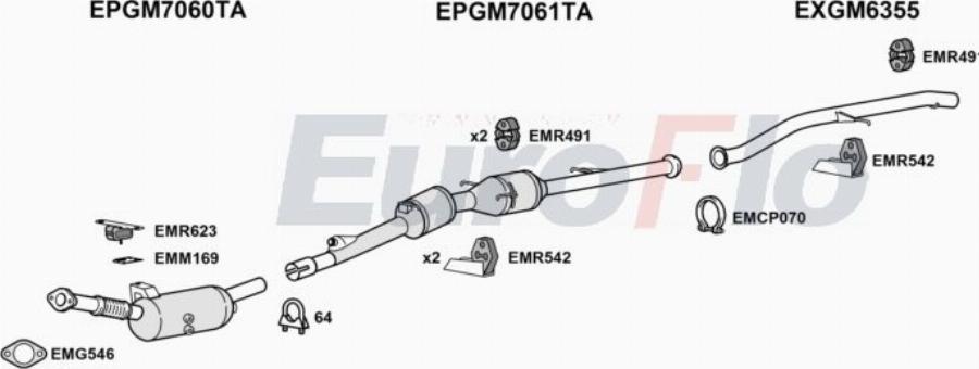 EuroFlo DNNV316D 9009B - Impianto gas scarico autozon.pro