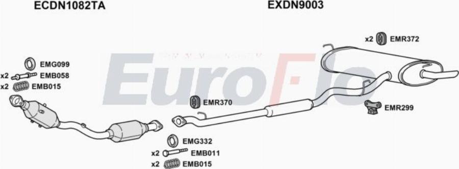 EuroFlo DNQAS16 3008B - Impianto gas scarico autozon.pro