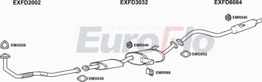 EuroFlo DNTER27D 3004A00 - Impianto gas scarico autozon.pro