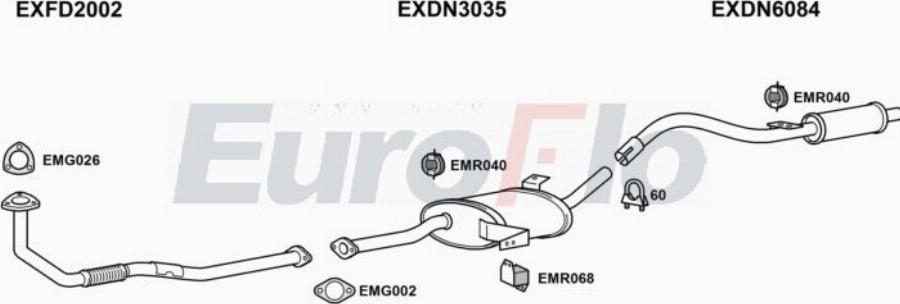 EuroFlo DNTER27D 3008A00 - Impianto gas scarico autozon.pro