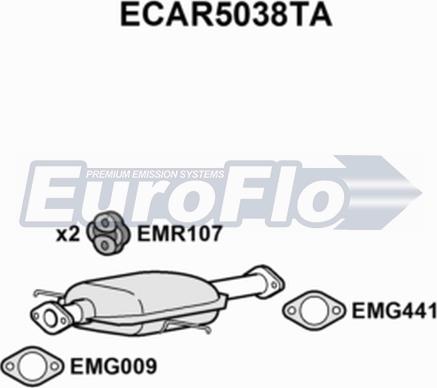 EuroFlo ECAR5038TA - Catalizzatore autozon.pro