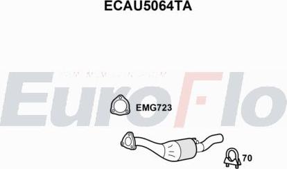 EuroFlo ECAU5064TA - Catalizzatore autozon.pro